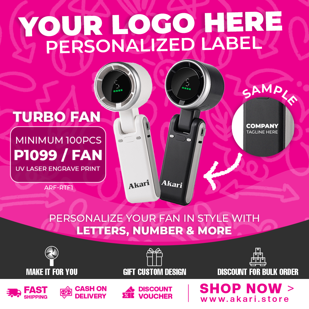RANwithAKARI : Turbo Handy Fan (ARF-RTF1) (PERSONALIZED LABEL)