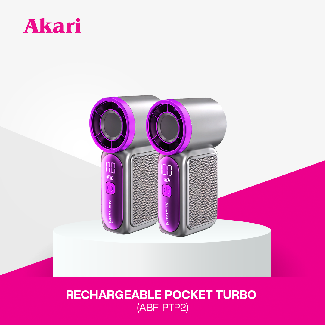 Akari x BINI B1T1 Pocket Turbo ABF-PTP1 | Rechargeable Portable Handheld Fan