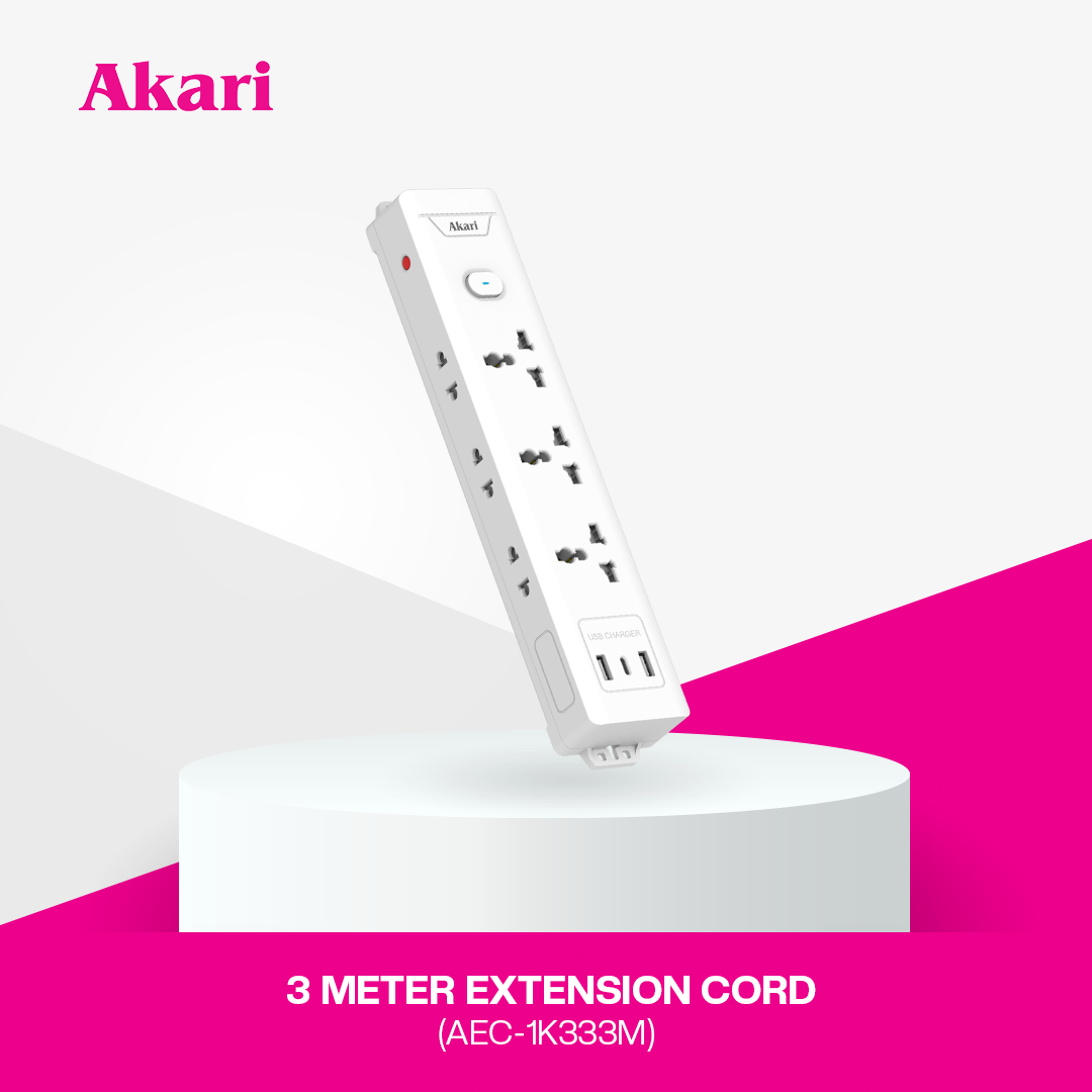 AKARI EXTENSION CORD 3M Akari Extension Cord 3M (AEC-1K333M)