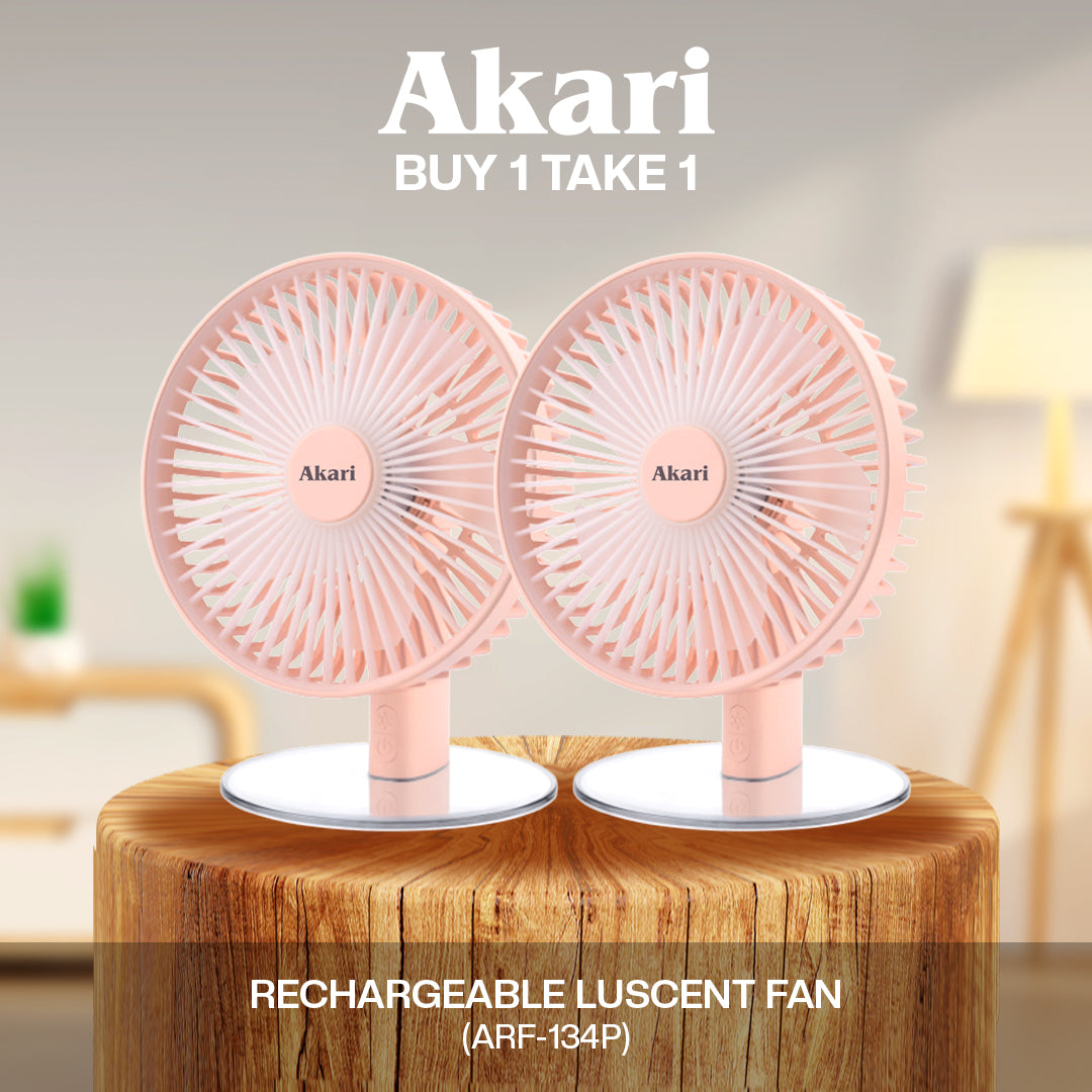 B1T1 Akari Rechargeable LuSCENT Fan (ARF-134)