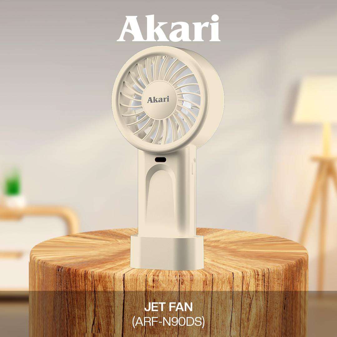 Akari Rechargeable Jet Fan (ARF-N90) PERSONALIZED LABEL