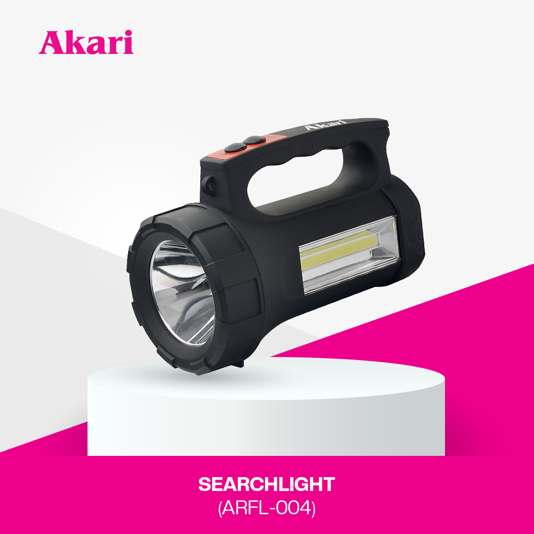akari rechargeable led flashlight Akari Rechargeable Solar Searchlight (ARFL-004) – Akari.store