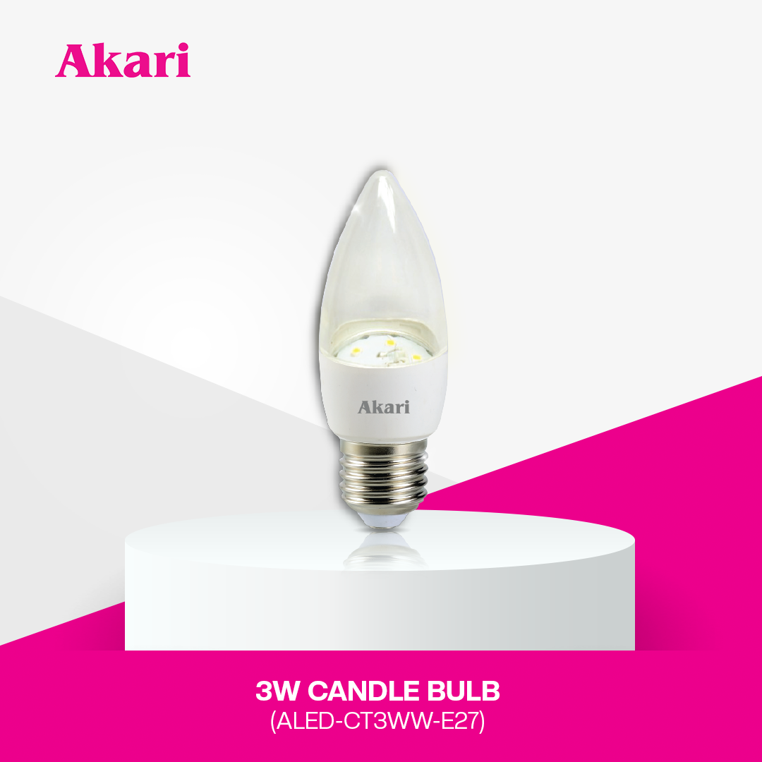 Akari 3W Candle Bulb (ALED-CT3WW-E27)