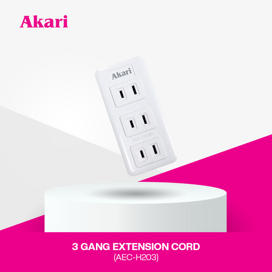 Akari 3 Gang Extension Cord (AEC-H203)