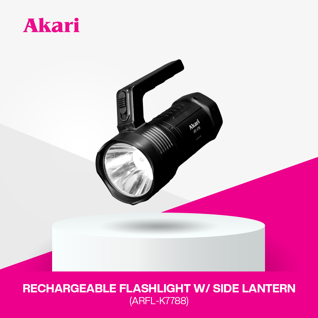 Akari Rechargeable Flashlight with Side Lantern (ARFL-K7788)