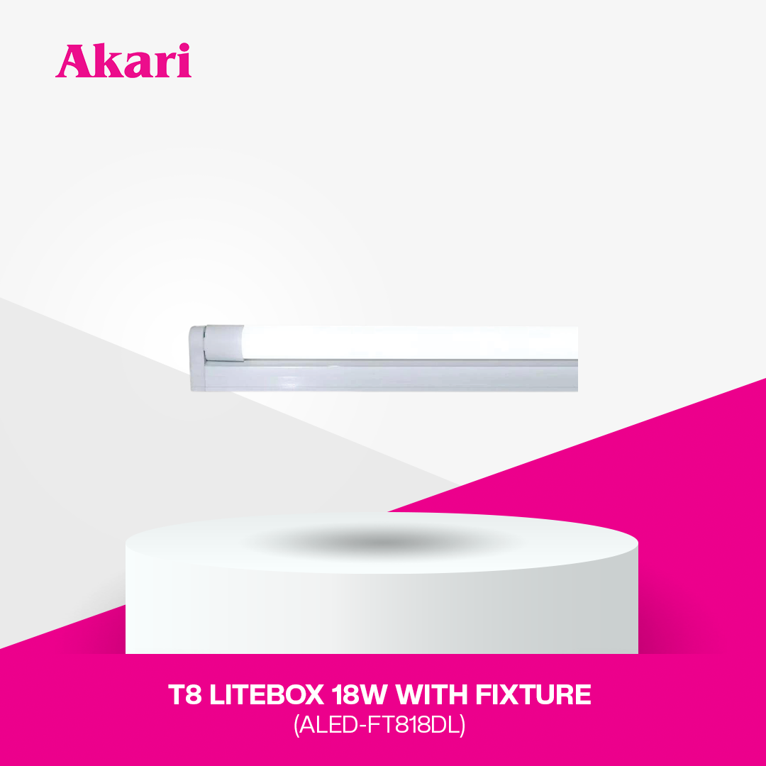 Akari T8 Litebox 18W with Fixture (ALED-FT818DL)