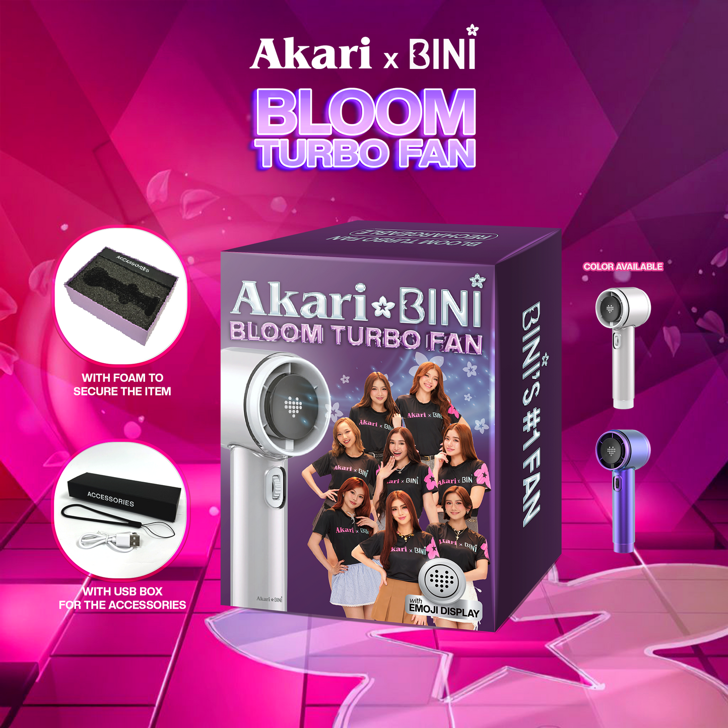 AkariXBini: Akari Rechargeable Bloom Turbo Fan (ABF-2553)