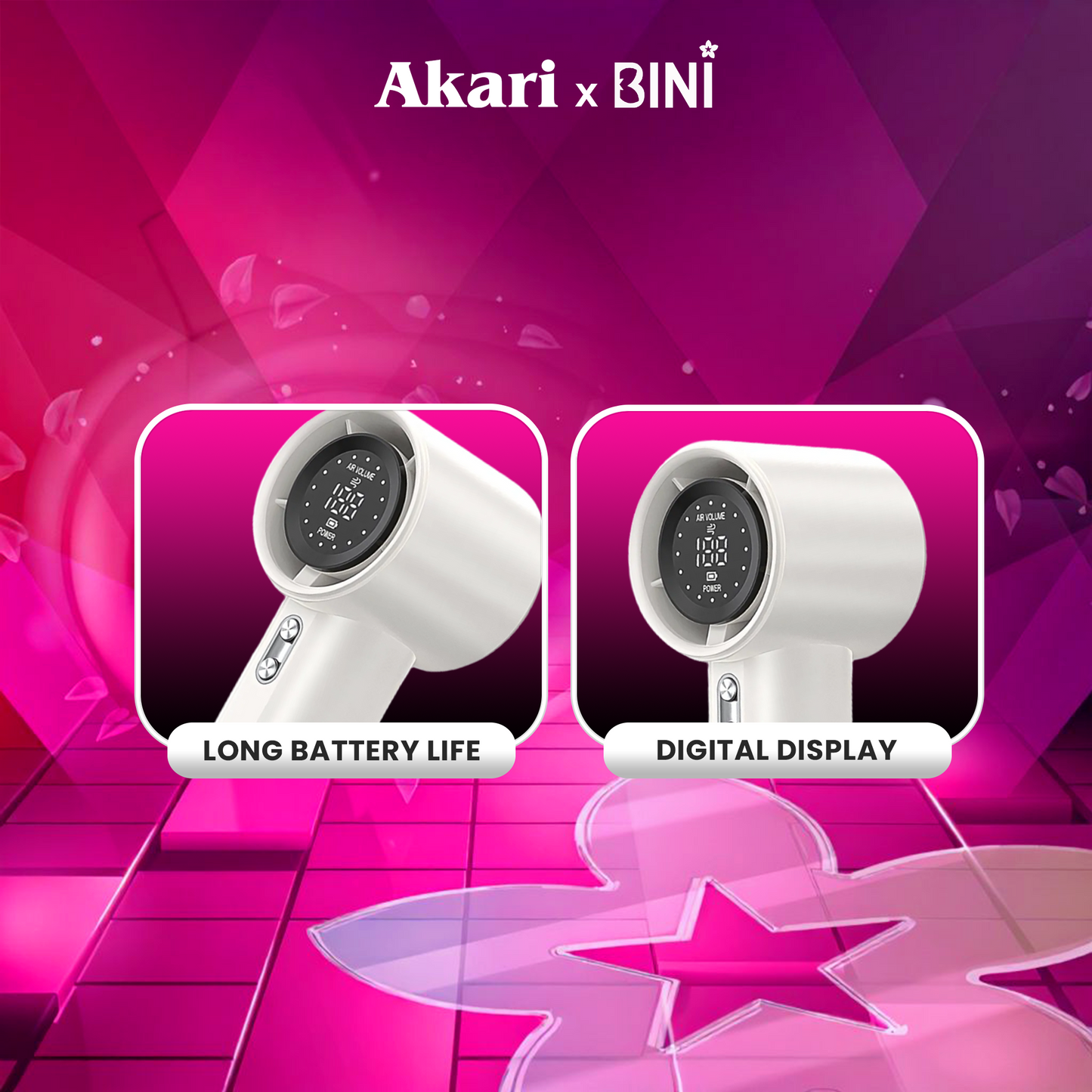 AkarixBini : Akari Rechargeable Mighty Fan(ABF-S001W) White