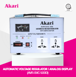 Akari Automatic Voltage Regulator I Analog Display (AVR-SVC 500D)