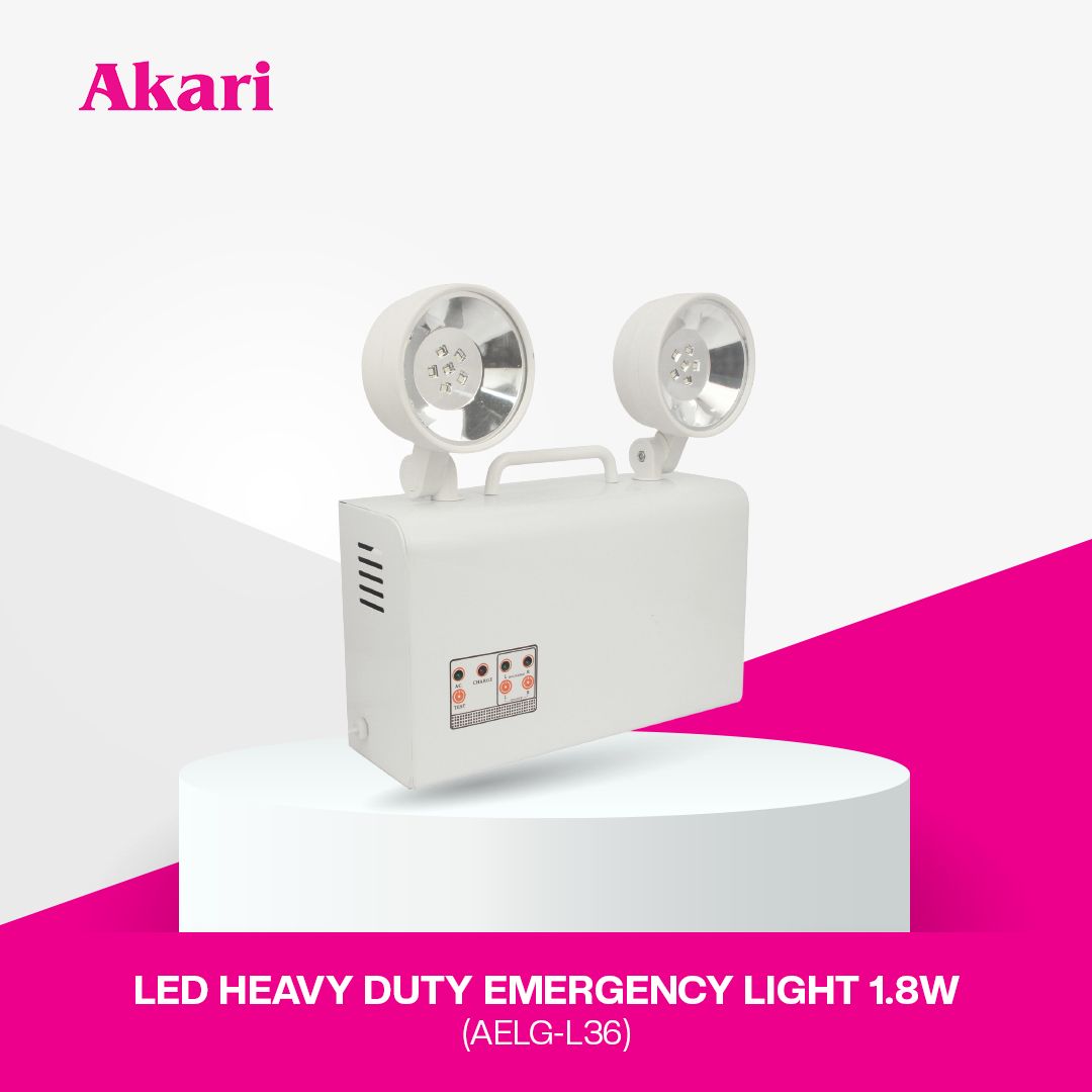 Akari LED Heavy Duty Emergency Light 1.8W (AELG-L36)