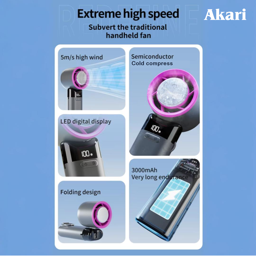 AKARI RECHARGEABLE TURBO GLAZE WITH COLD COMPRESS (ATF-CF23) + ARL-K9821 Solar Energy Light and Lantern
