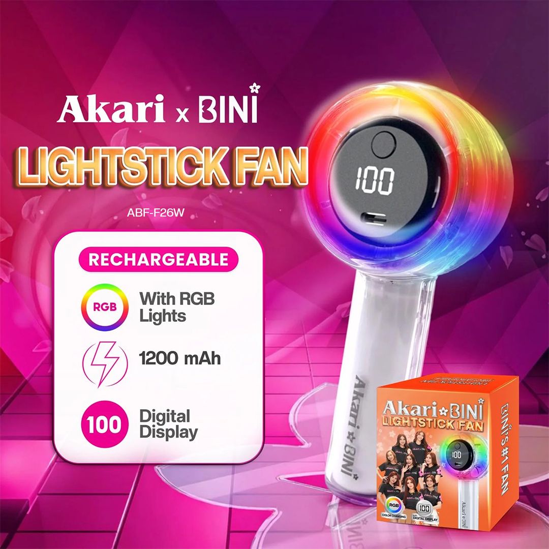 Akari Electric Mosquito Killer (AEMK-S21W) + Akari x BINI Lightstick Fan ABF-F26