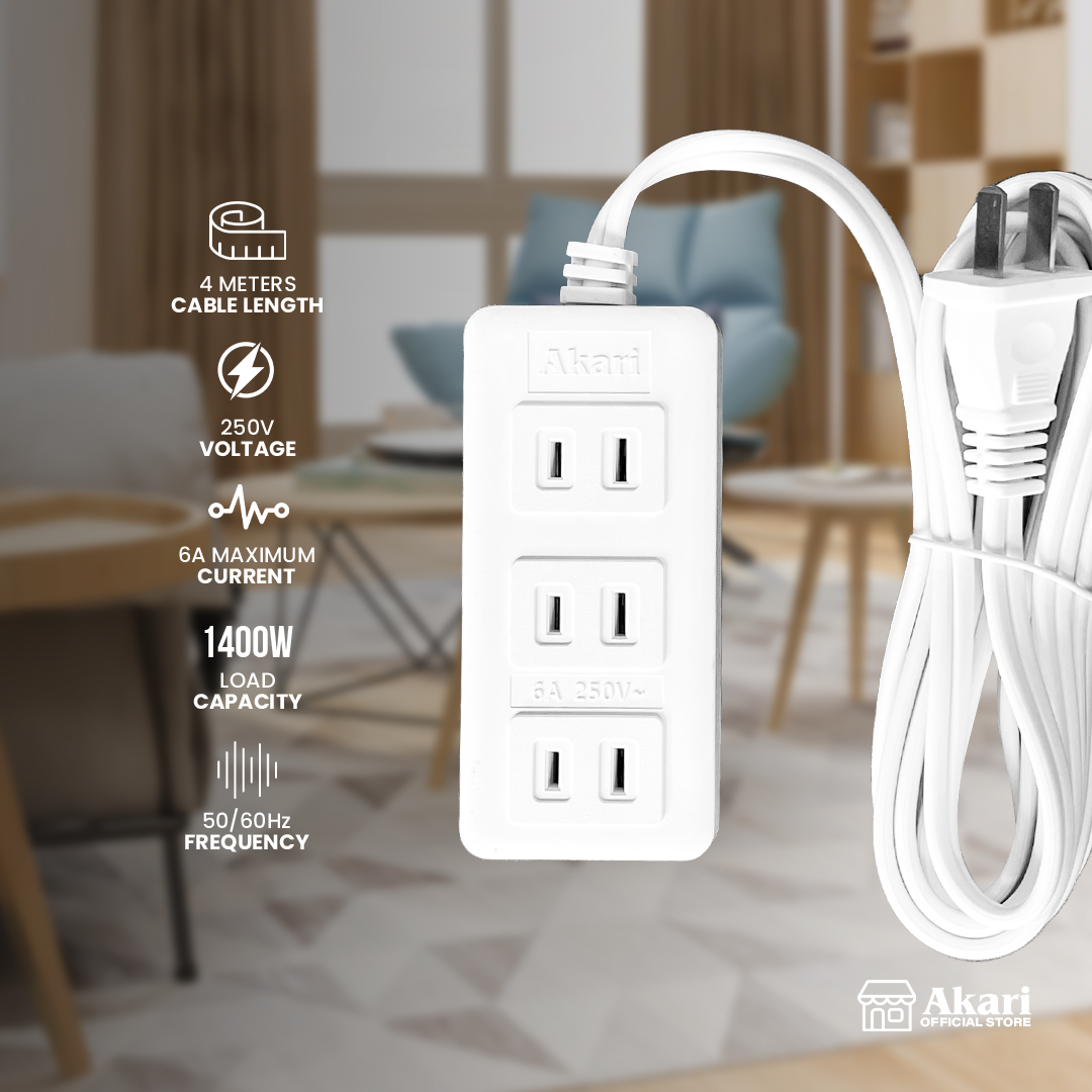 Akari 3 Gang Extension Cord (AEC-H203)