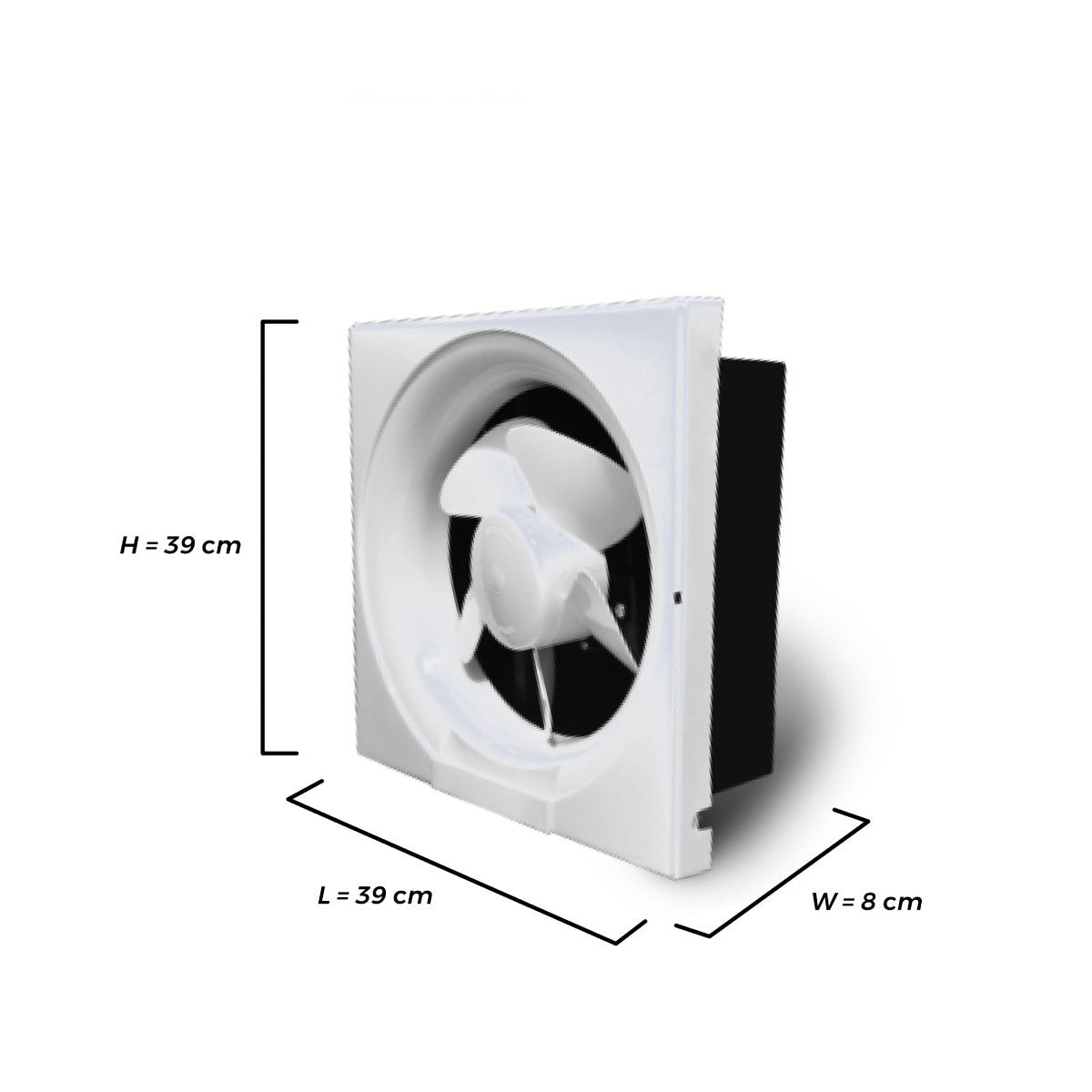 Akari 8" Wall Exhaust Fan (AEF-8W)