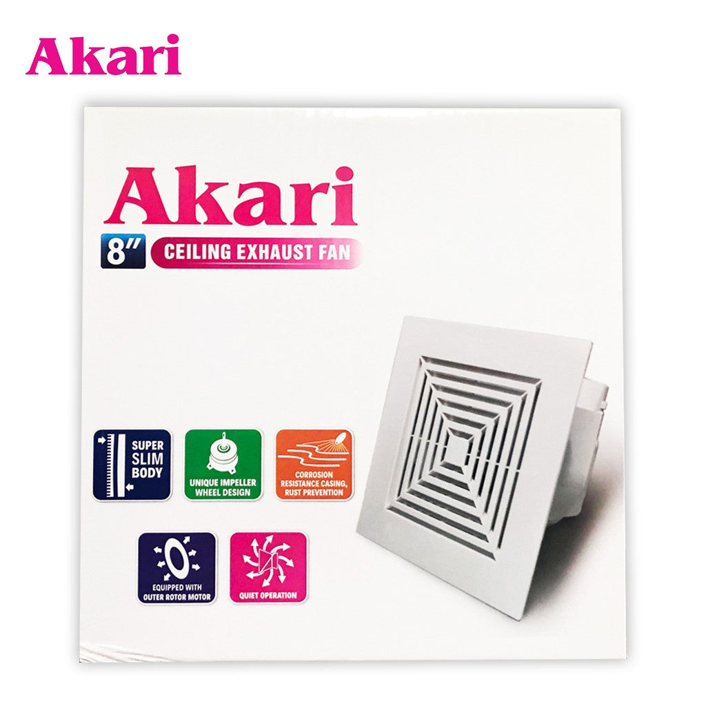 Akari 8" Ceiling Exhaust Fan (AEF-8C)