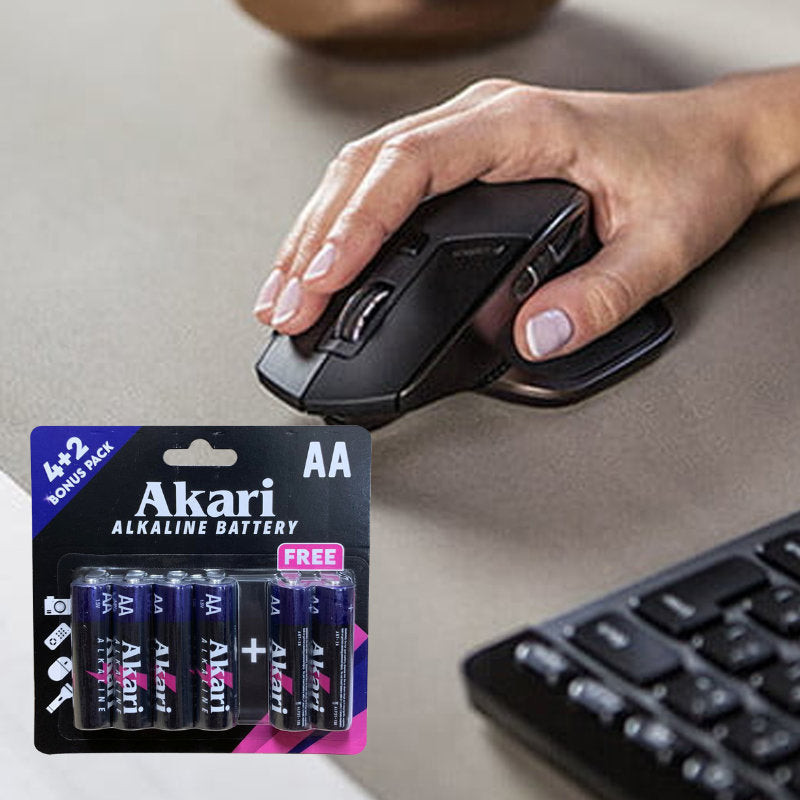 B1T1 Akari Alkaline Battery, AA LR6, 1.5V - 4+2 in a pack (ABT-2A)