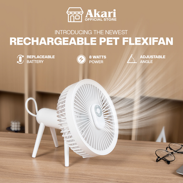 Akari Buy 2 Pet Flexifan, Get 1 Free Clip Fan