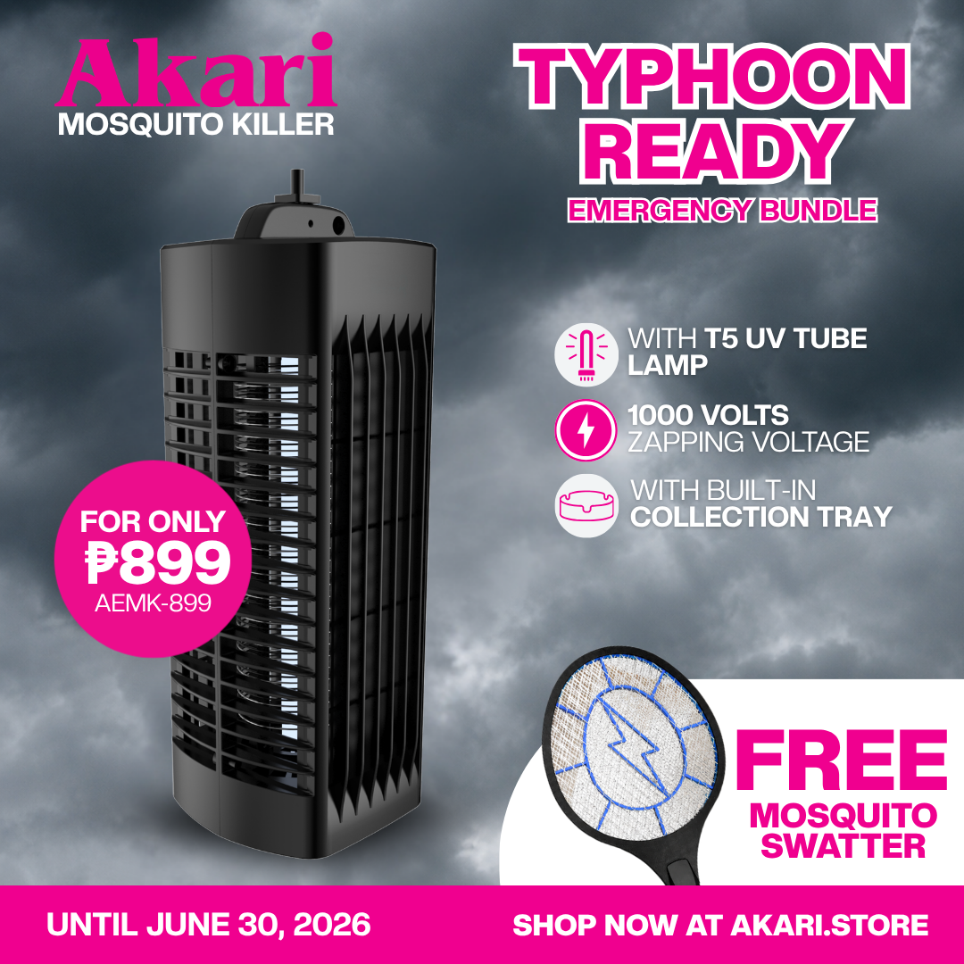 TYPHOON READY EMERGENCY BUNDLE_Akari Electric Mosquito Killer (AEMK-899) + FREE Mosquito Swatter  (AEMKS-K006)