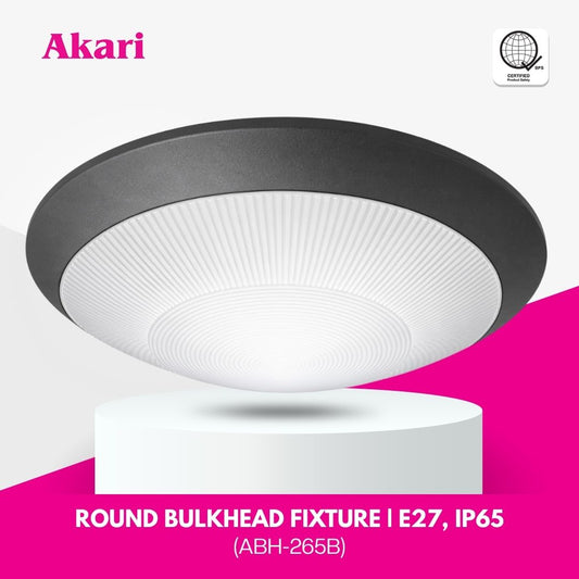 Akari Round Bulkhead Fixture (ABH-265B/ABH-265W)