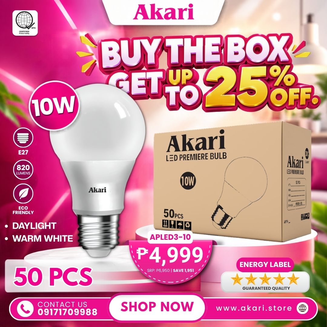 Buy the Box (50PCS): Akari LED Premiere Bulb 10 Watts - Daylight / Warm white (APLED3-10DL/WW)