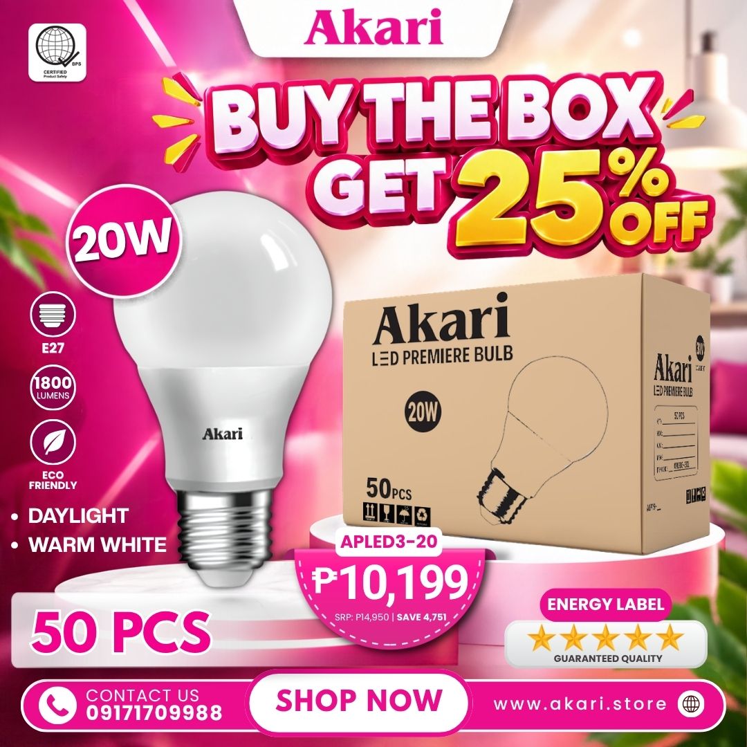 Buy the Box (50PCS): Akari LED Premiere Bulb 20 Watts - Daylight / Warm white (APLED3-20DL/WW)