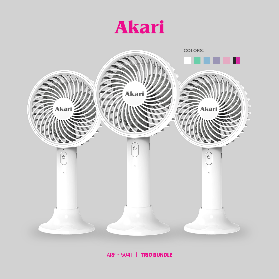 Akari B2T1: 4" Rechargeable Handy Fan ARF-5041