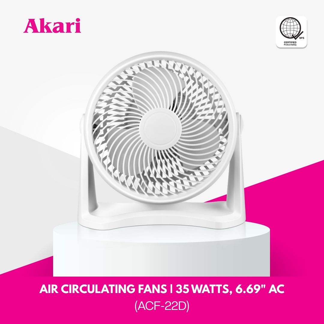 Akari Air Circulating Fans I 35 Watts, 6.69" AC (ACF-22D)