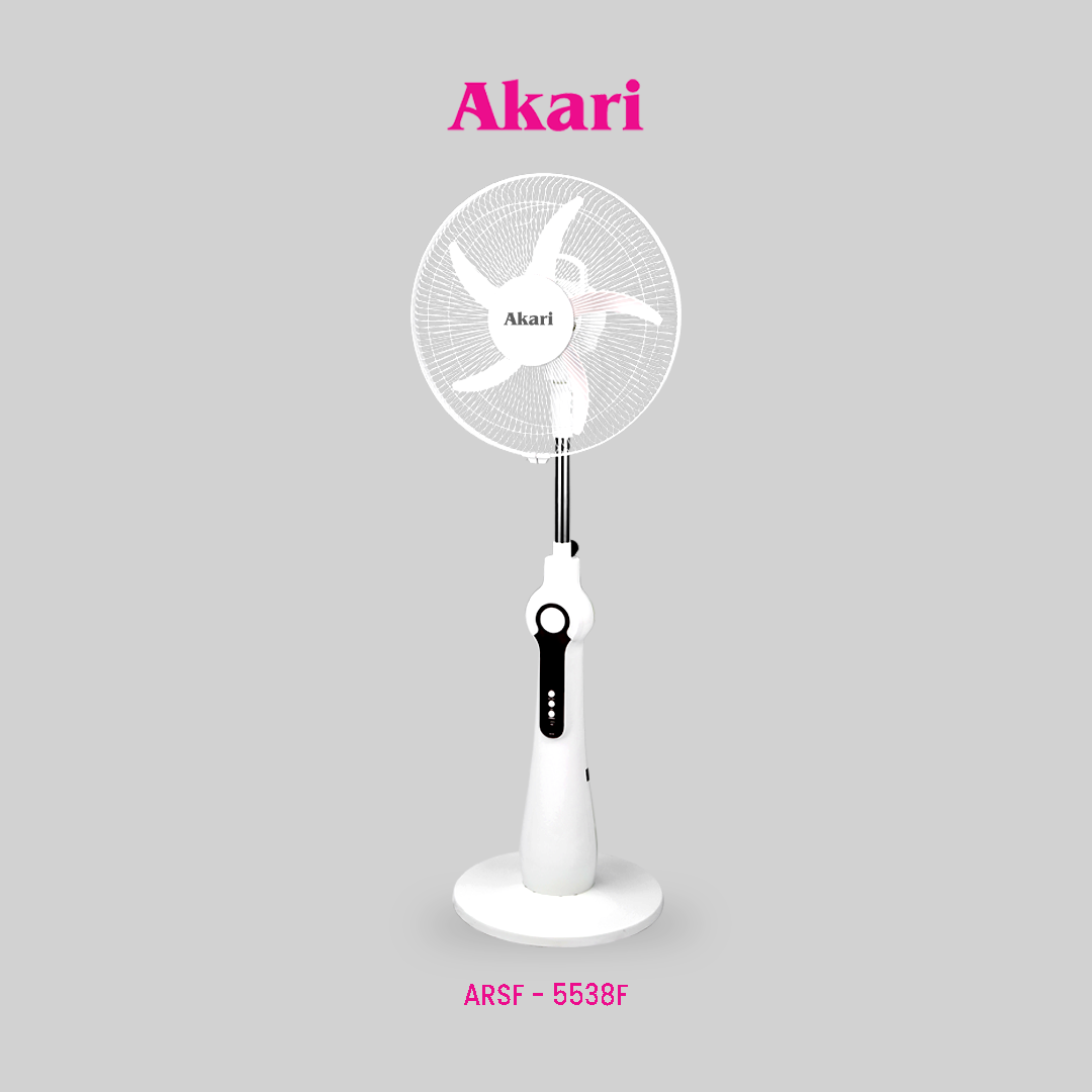 Akari 18” 40W Rechargeable Stand Fan with Digital Display (ARSF-5538F)