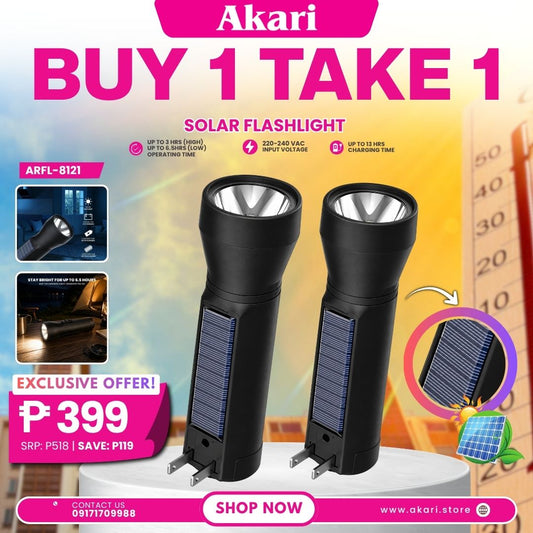 Akari B1T1 Solar Flashlight (ARFL-8121)