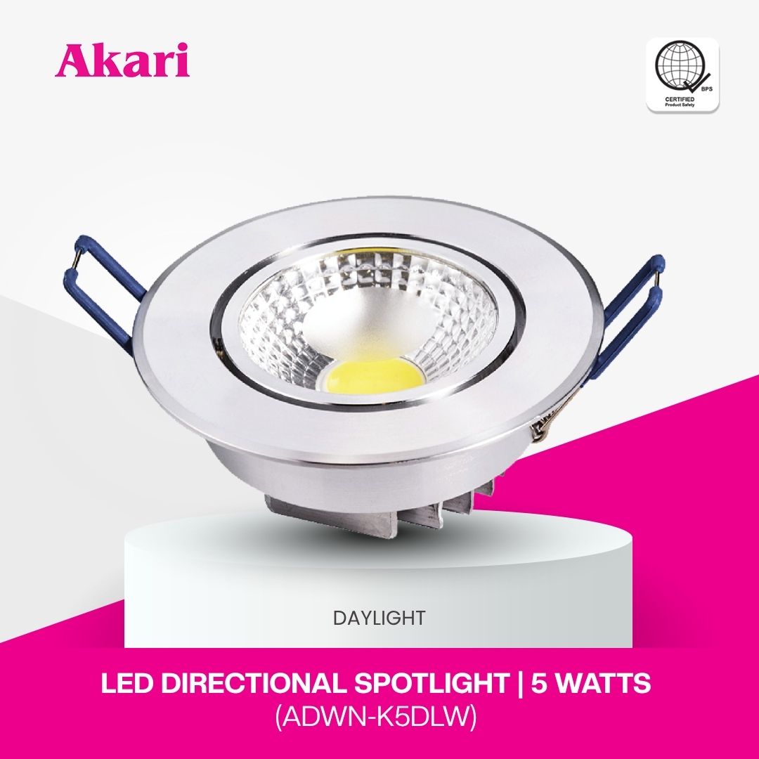 Akari Recessed Directional COB Downlight Daylight (ADWN-K5DLW /ADWN-K5DLB)