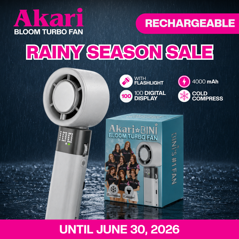AkarixBini : Akari Rechargeable Bloom Turbo Fan (ABF-2552W) White