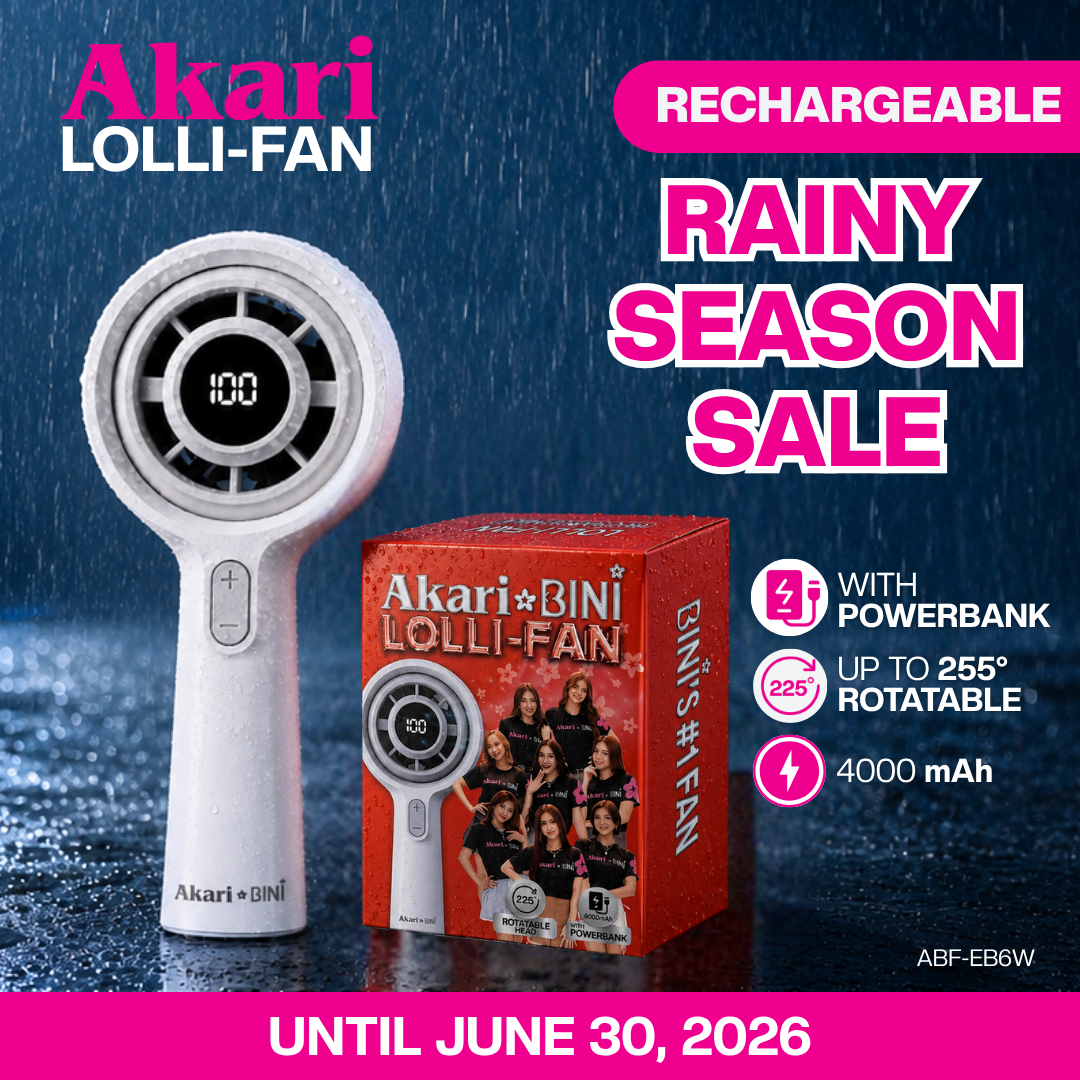 AkariXBini: Akari Rechargeable LOLLI-FAN with Powerbank (ABF-EB6W)