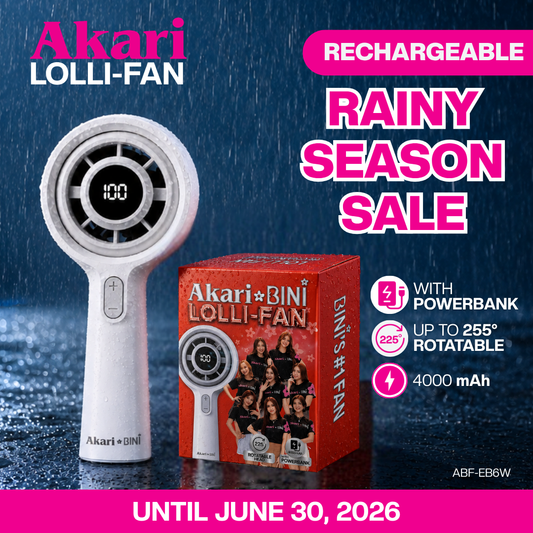 AkariXBini: Akari Rechargeable LOLLI-FAN with Powerbank (ABF-EB6W)