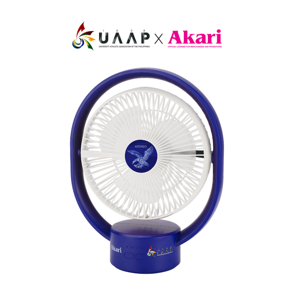 AKARI X UAAP [ ATENEO ] - 8" Rechargeable Elliptical Fan w/ LED