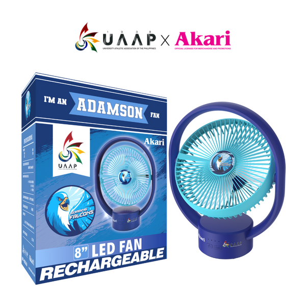 AKARI X UAAP [ ADU ] - 8" Rechargeable Elliptical Fan w/ LED