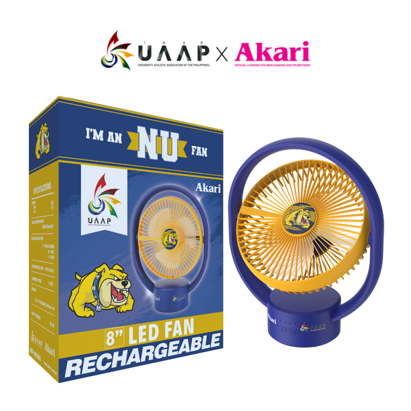 AKARI X UAAP [ NU ] - 8" Rechargeable Elliptical Fan w/ LED