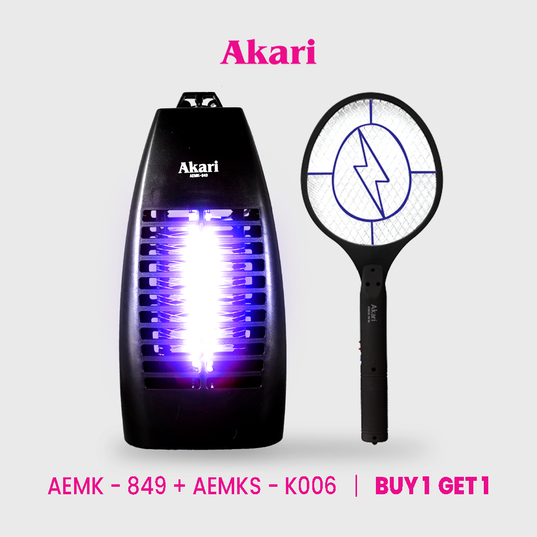Akari B1G1 : Akari Smart UV Insect Killer (AEMK-849) + Akari Swatter (AEMKS-K006)