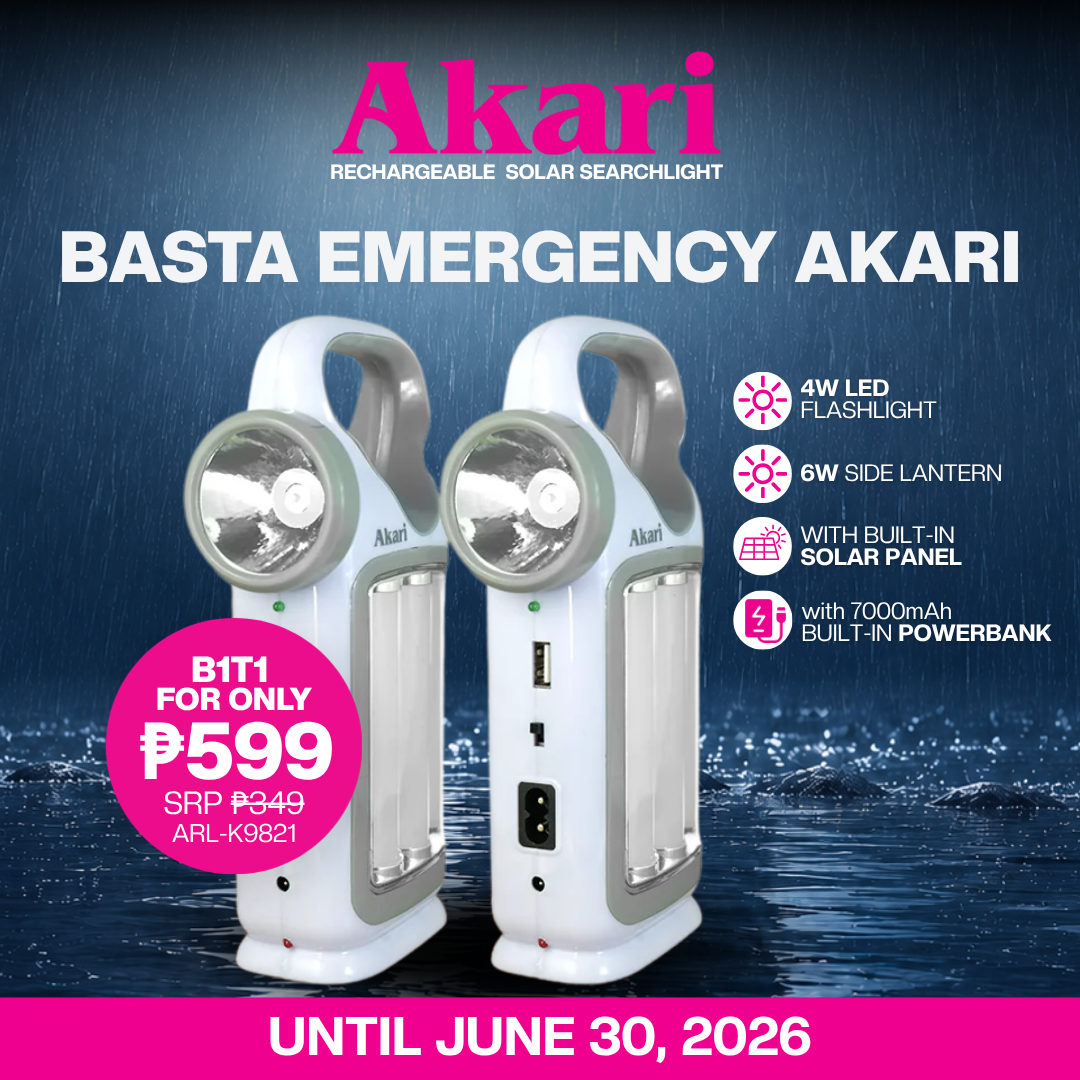 Akari B1T1 Rechargeable Lantern with Searchlight (ARL-K9821)