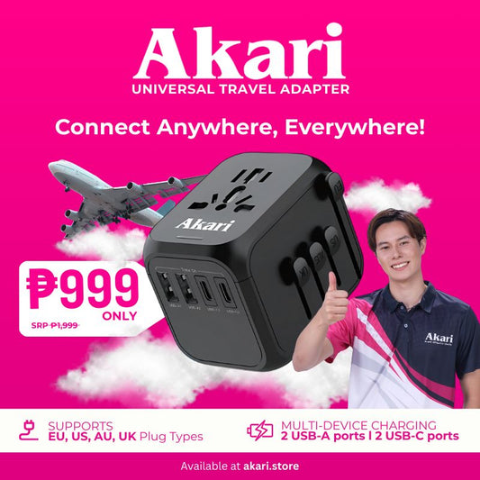 AKARI UNIVERSAL TRAVEL ADAPTER (ATA-2A2CB)
