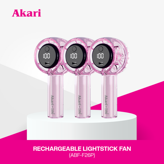 AkarixBini : TRIO Akari Rechargeable Lightstick Fan (ABF-F26P) Pink