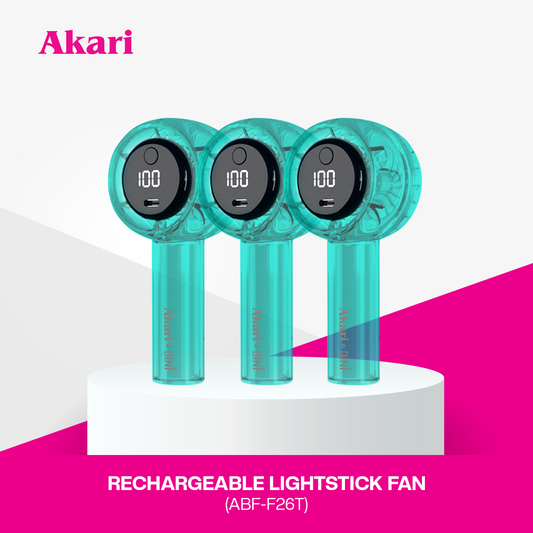 AkarixBini : Trio Akari Rechargeable Lightstick Fan (ABF-F26T) Teal