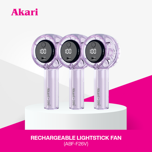 AkarixBini : TRIO Akari Rechargeable Lightstick Fan (ABF-F26V) Violet