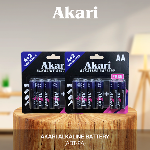 B1T1 Akari Alkaline Battery, AA LR6, 1.5V - 4+2 in a pack (ABT-2A)