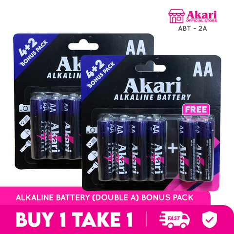 Akari B1T1: Alkaline Battery, AA LR6, 1.5V - 4+2 in a pack