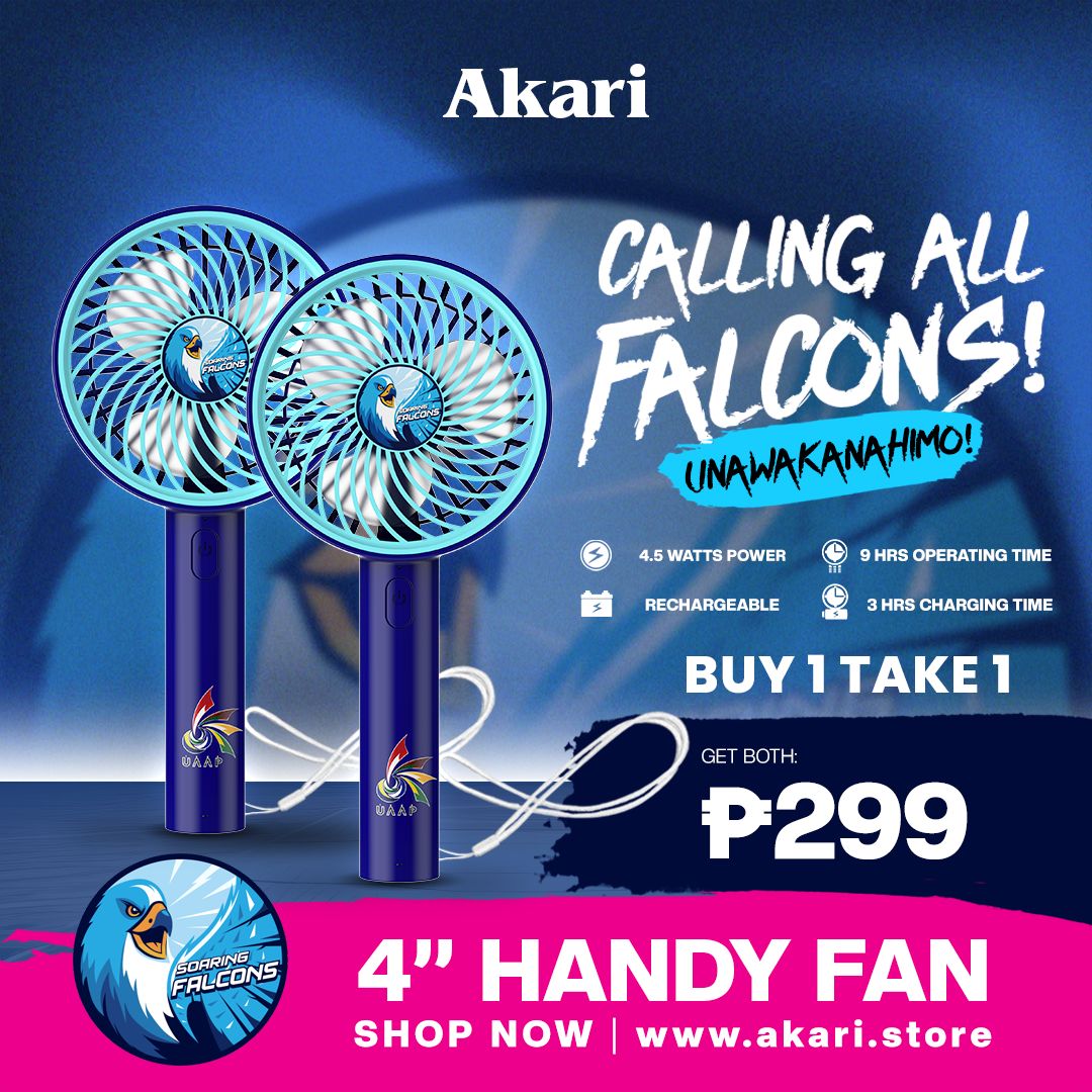 AKARI [ UAAP ] B1T1:  4" Rechargeable Handy Fan w/ Lace