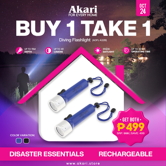 Akari B1T1 Diving Flashlight (ADFL-K224)