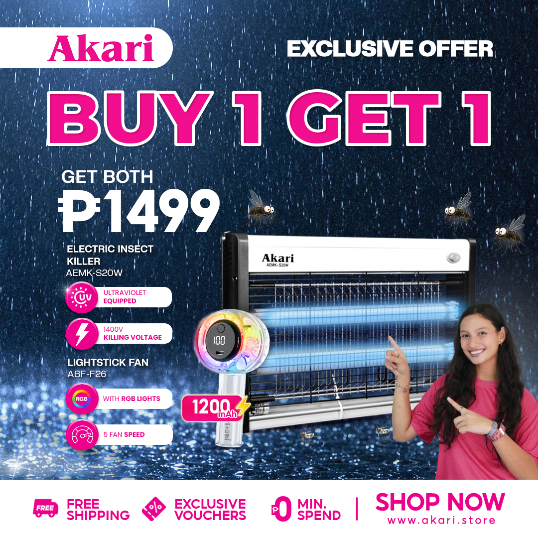 Akari Electric Insect Killer (AEMK-S20W) + Akari x BINI Lightstick Fan ABF-F26