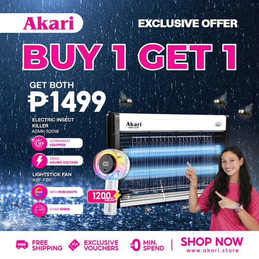 Akari Electric Insect Killer (AEMK-S20W) + Akari x BINI Lightstick Fan ABF-F26