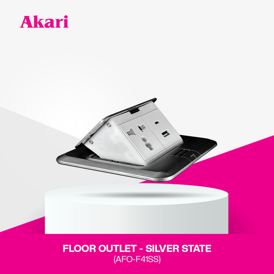 Akari Heavy Duty Floor Outlet  (AFO-F41SS)