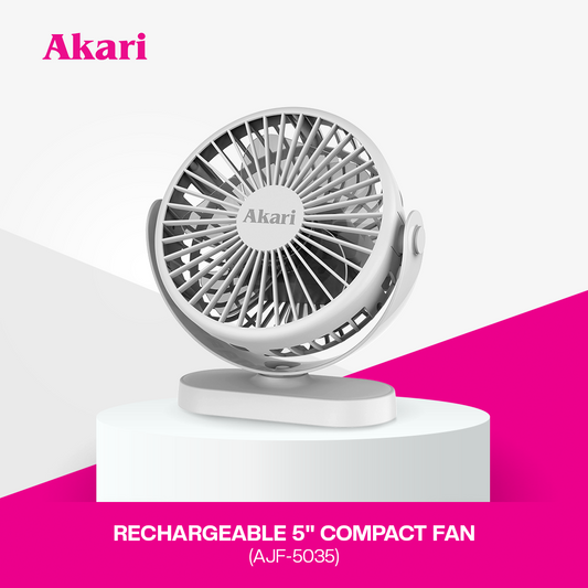Akari 5" Rechargeable Compact Fan (AJF-5035)
